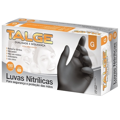 LUVA TALGE NITRILICA SEM PÓ CX C/100