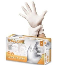 LUVA TALGE LATEX CX C/100