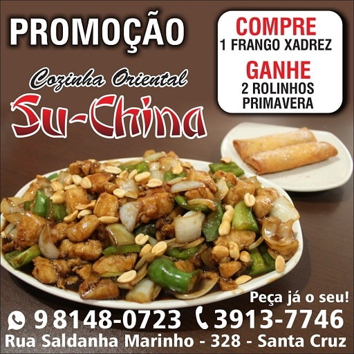Compre 1 Frango Xadrez Ganhe 2 Rolinhos Primavera