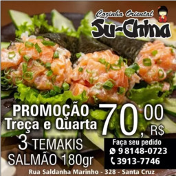 Promoção 3 Temakis Salmão - Terça e Quarta