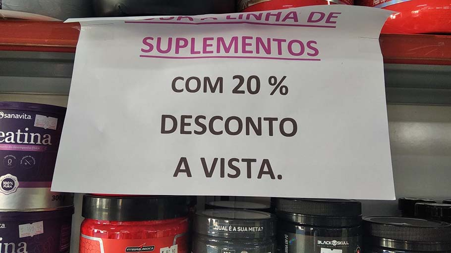 Toda a Linha de Suplementos com 20%