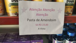 Atenção Pasta de Amendoim