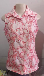 Blusa Rosa Estampada