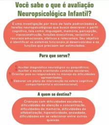 Avaliação Neuropsicológica Infantil