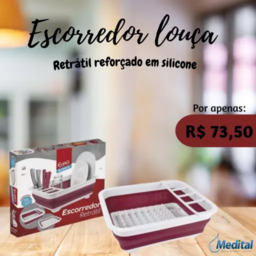Escorredor Louça - Retrátil Reforçado em Silicone
