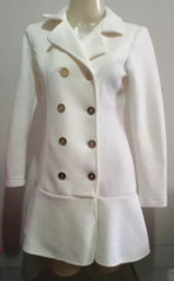 Vestido Blazer Branco manga longa