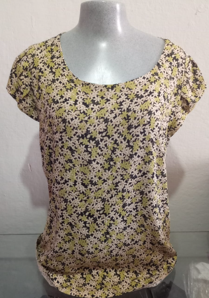 Blusa manga curta Estampada Florida