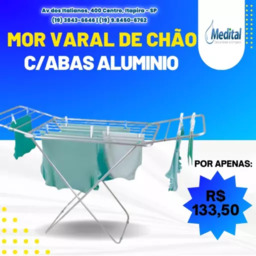 Mor Varal de Chão com Ábas Alumínio
