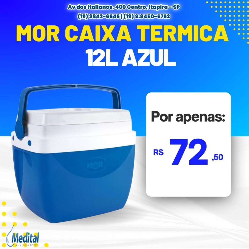 Mor Caixa Térmica 12L Azul