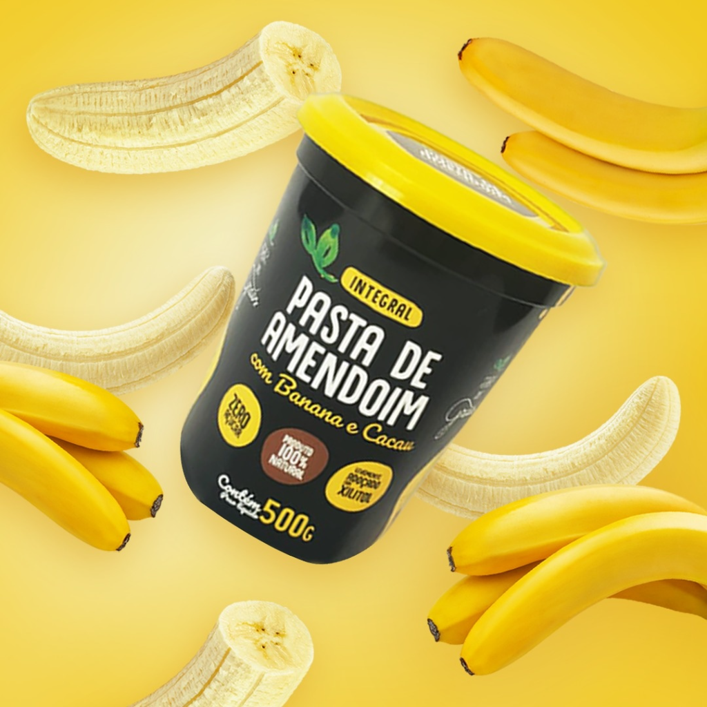Pasta de Amendoim com Banana e Cacau