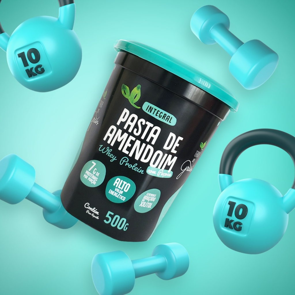 Pasta de Amendoim com Whey Protein