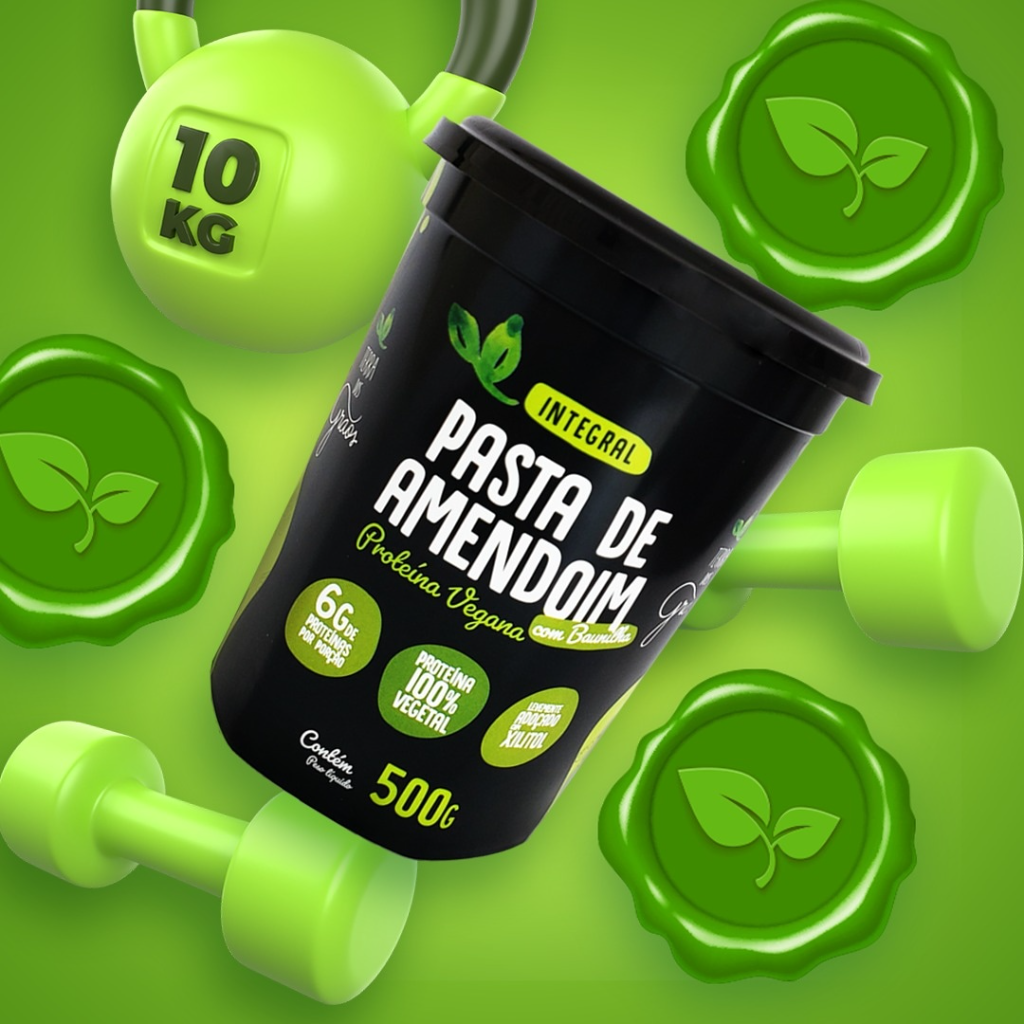 Pasta de Amendoim - Proteína Vegana