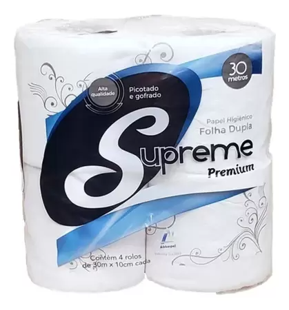 Pap. Hig. Supreme Premium Folha Duple 4x30 MT