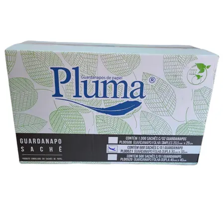 Guardanapo Pluma Sache 30x33 F. Dupla c/ 800