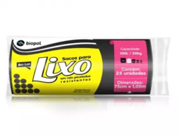 Saco de Lixo Biopol 105L c/ 25