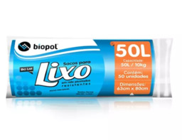 Saco de Lixo Biopol 50L c/ 50