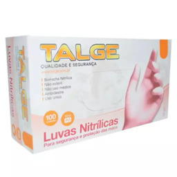 Luva Nitrilica Talge Azul e Rosa cx c/ 100