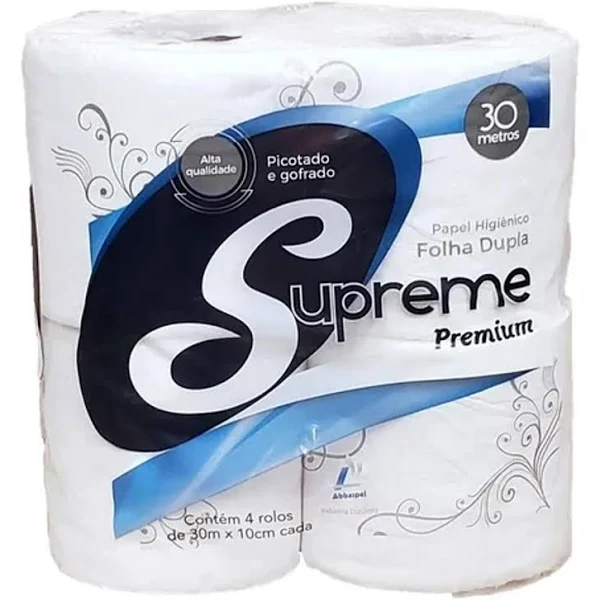 Papel Hig Supreme Fardo C/ 16 Rolos F. Dupla 64x30MT