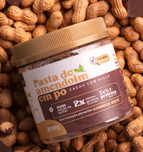 Pasta de Amendoim em pó