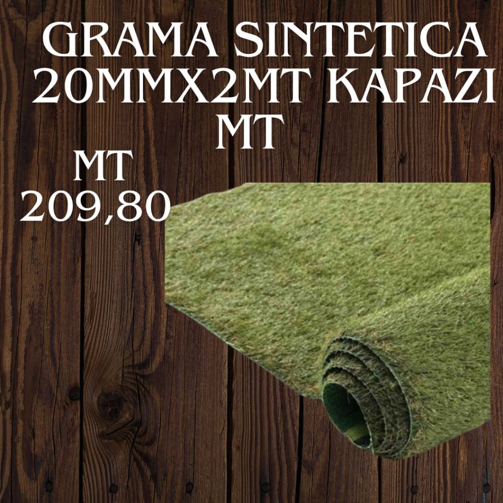 Grama Sintética 20mmx2mt Kapazi MT