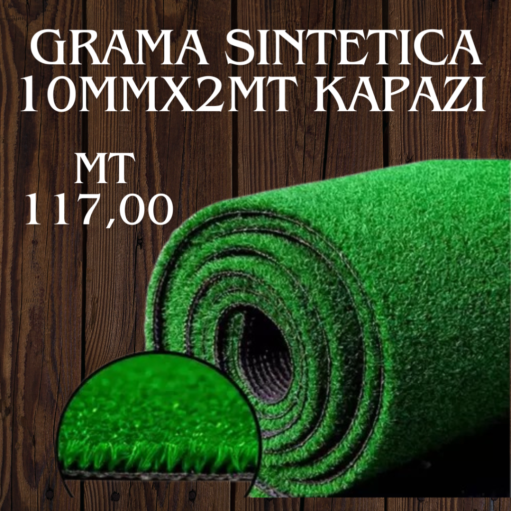 Grama Sintética 10mmx2mt Kapazi MT