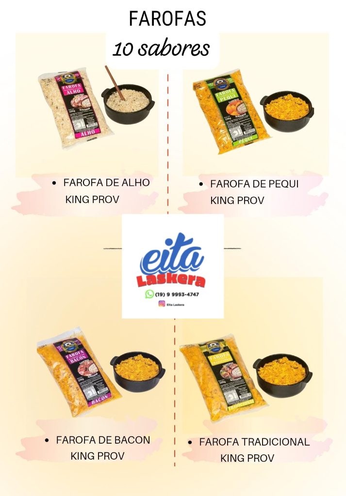 Farofas 10 sabores