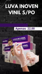 Luva Inoven Vinil S/Pó
