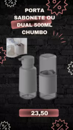 Porta Sabonete ou Dual - Chumbo 500ML