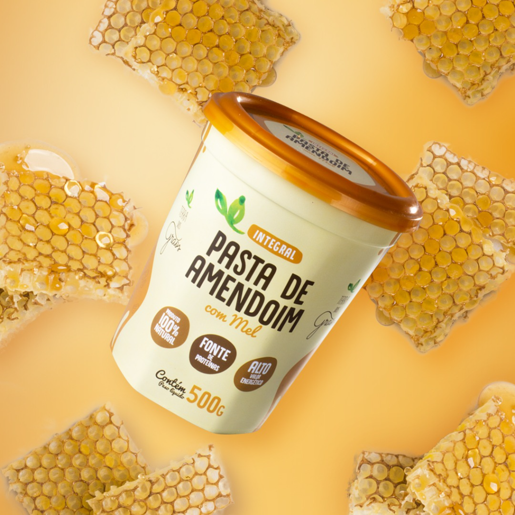 Pasta de Amendoim Integral com Mel - 500g