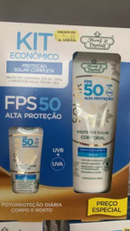Kit Protetor Solar - fps 50 - Flores e Vegetais - Corpo e Rosto