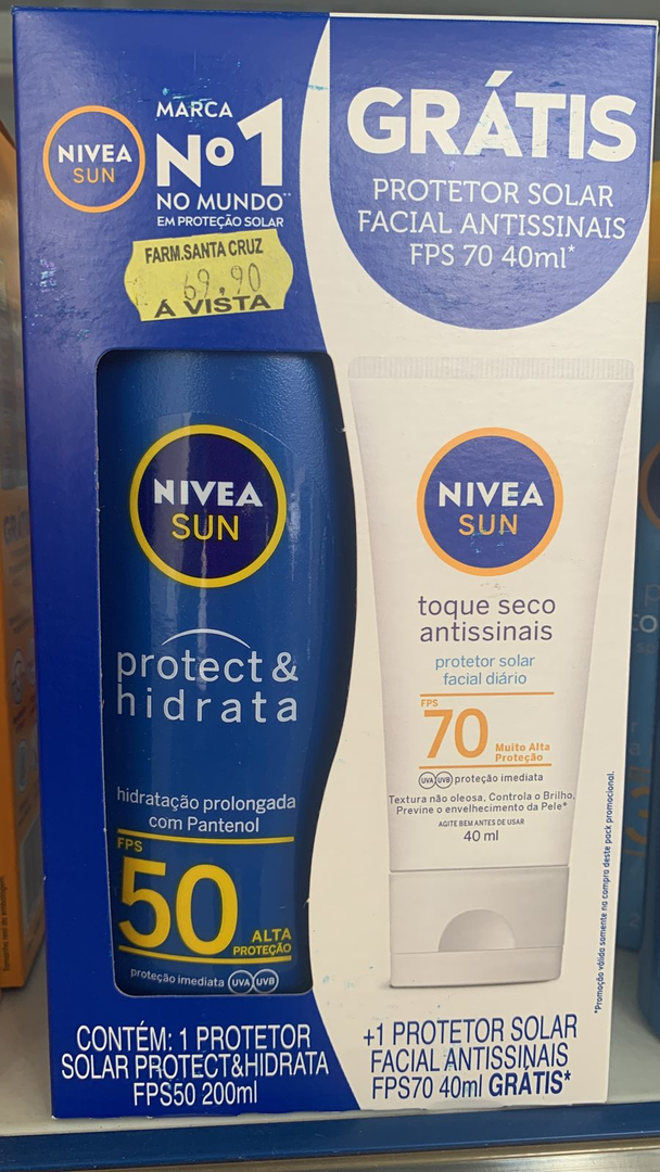 Protetor Solar Protect e Hidrata 200 ml - fps 50
