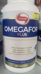 Suplemento Alimentar em Cápsulas - Omegafor Plus - 120 cápsulas