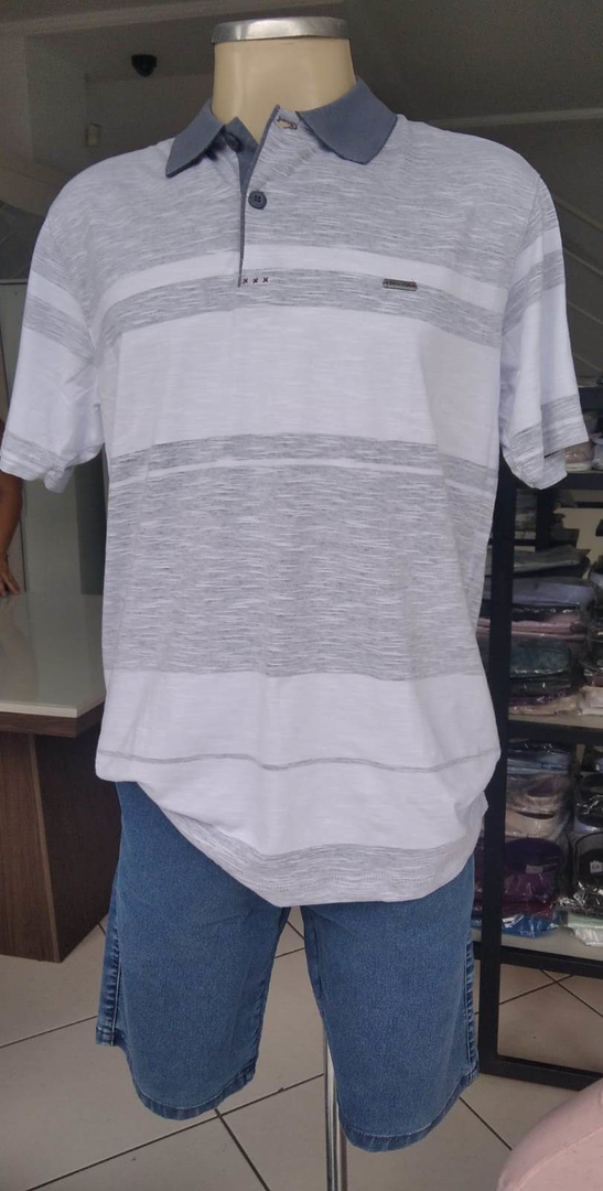 Camiseta Polo e Bermuda Jeans