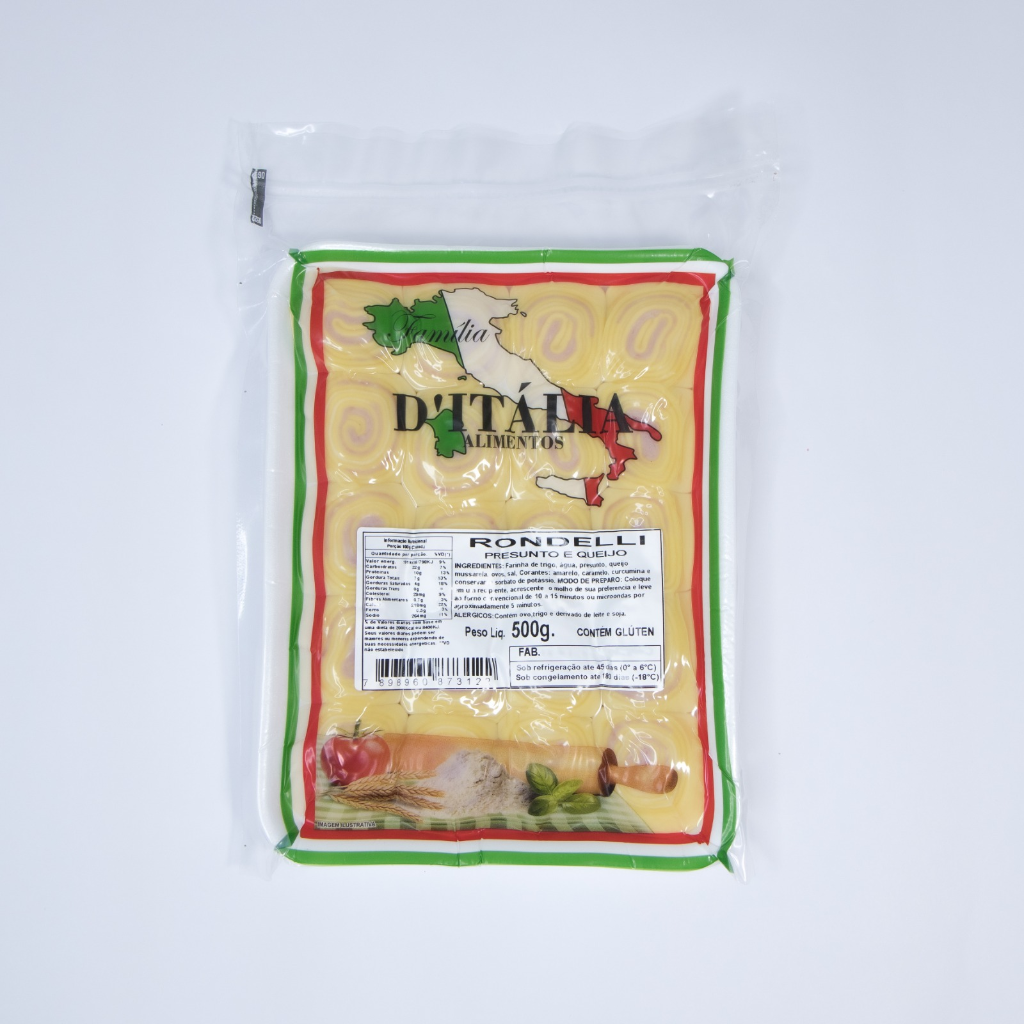 Rondelli 500grs - Presunto e Queijo