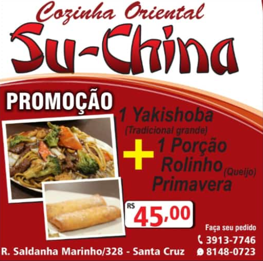 1 Yakishoba + 1 Porção Rolinho Primavera