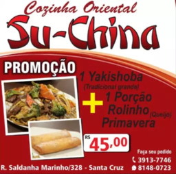 1 Yakishoba + 1 Porção Rolinho Primavera