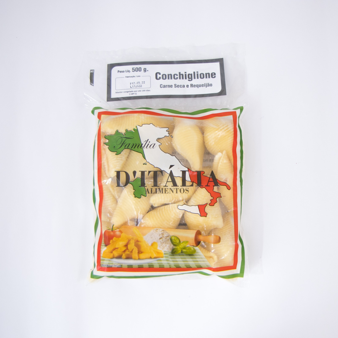 Conchiglione - Carne Seca e Requeijão