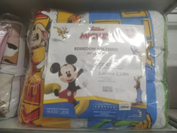 Ededrom Solteiro Dupla Face Mickey