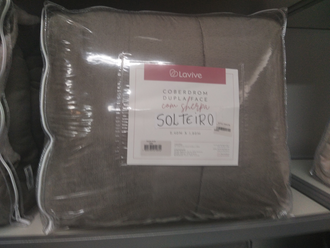 Cobertor Dupla Face com Sherpa Solteiro Lavive