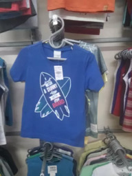 Camiseta Infantil Azul Estampada