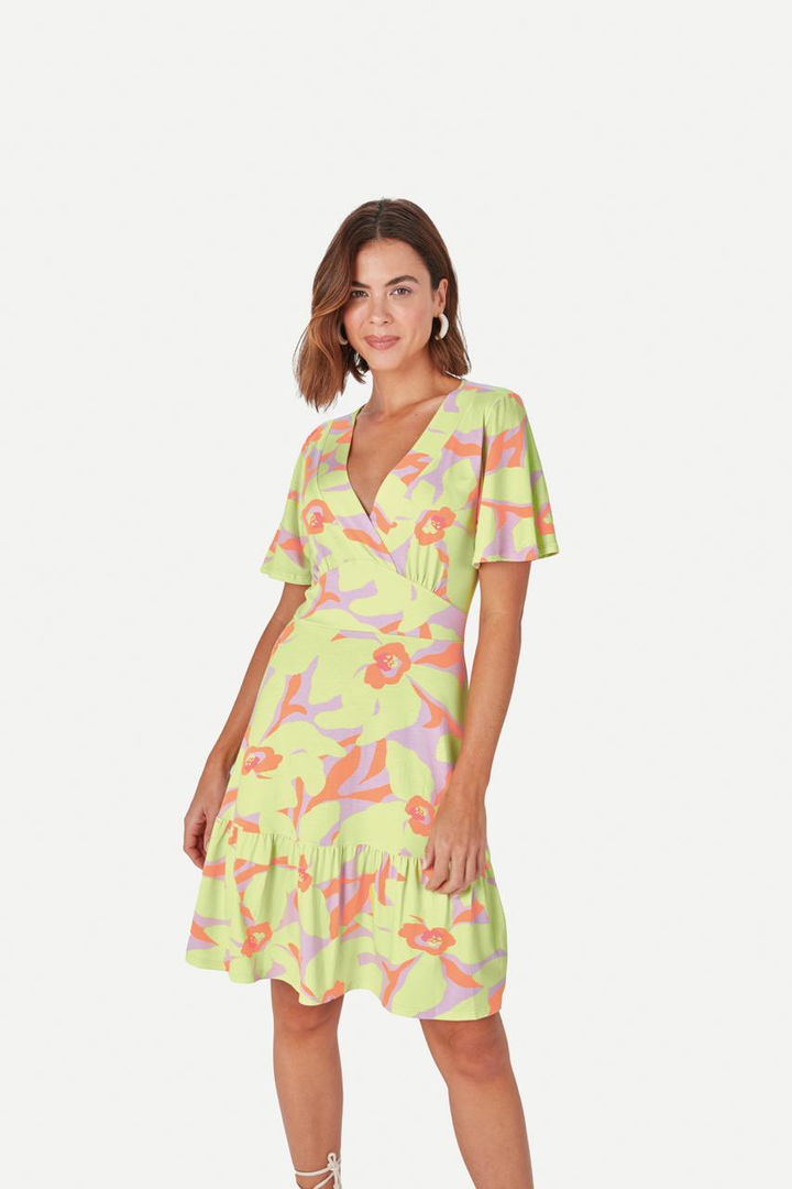 Vestido Verde Estampado