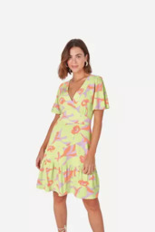 Vestido Verde Estampado