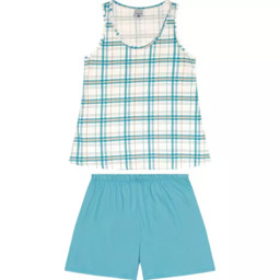  Pijama da Malwee Azul com Listras