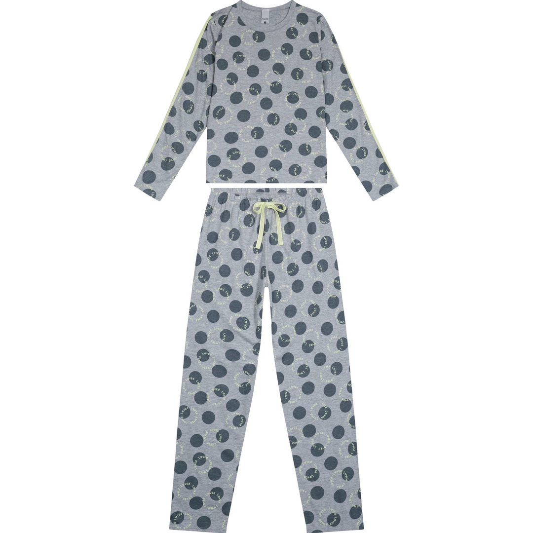  Pijama da Malwee Estampado com manga comprida