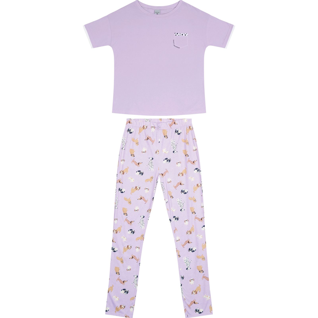 Pijama da Malwee Rosa com Calça Estampada