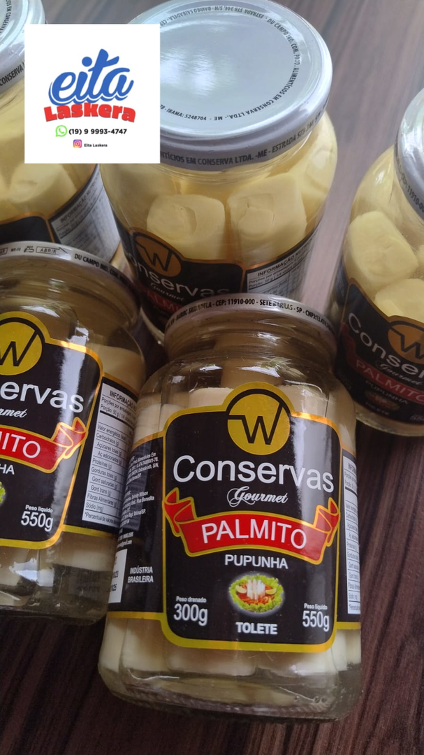 Palmito Pupunha - 550grs