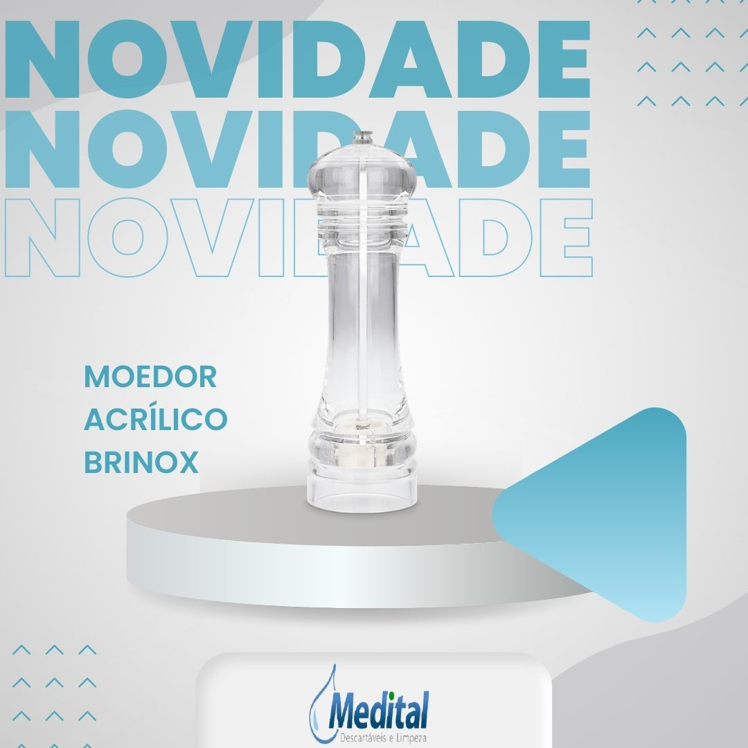 Moedor Acrilico Inox