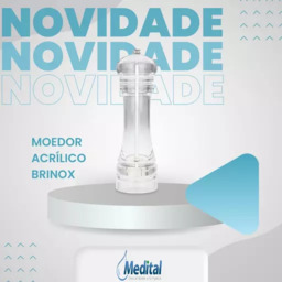 Moedor Acrilico Inox