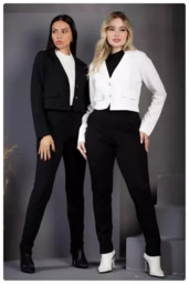 Blazer e Calça Preta