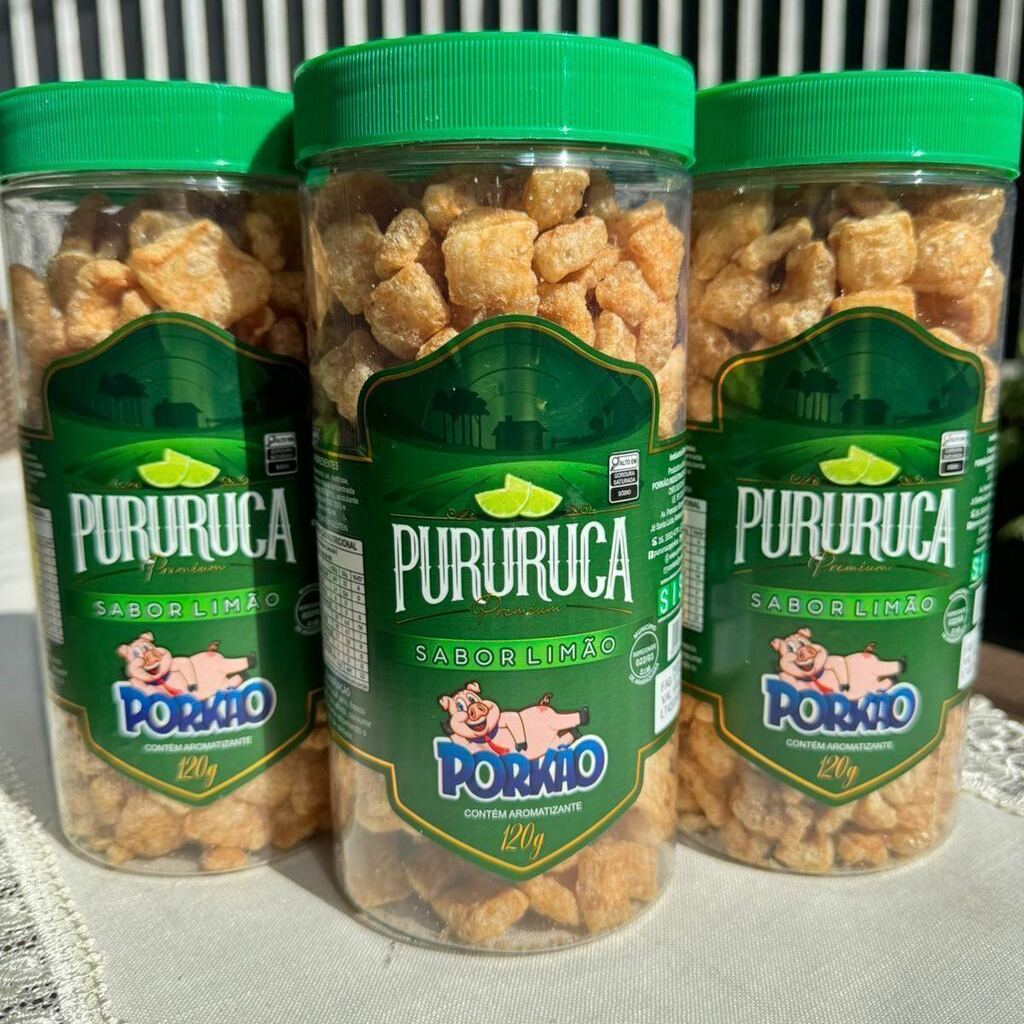 Torresmo Pururuca Porkão Sabor Limão